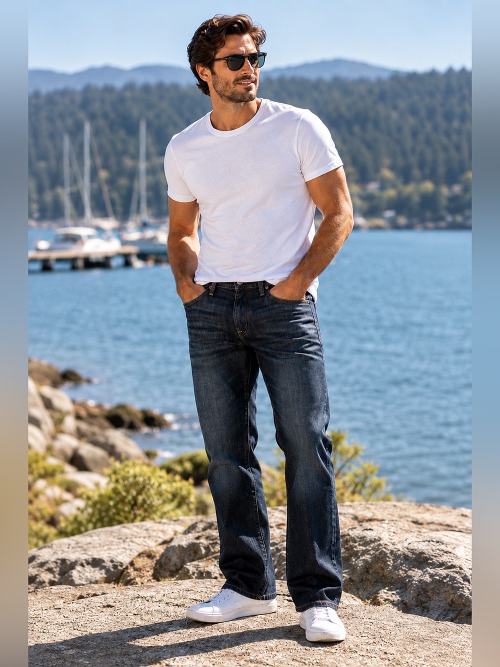 Joe’s Jeans Rebel Collin Wash Men’s Dark Wash Jeans – Size 34